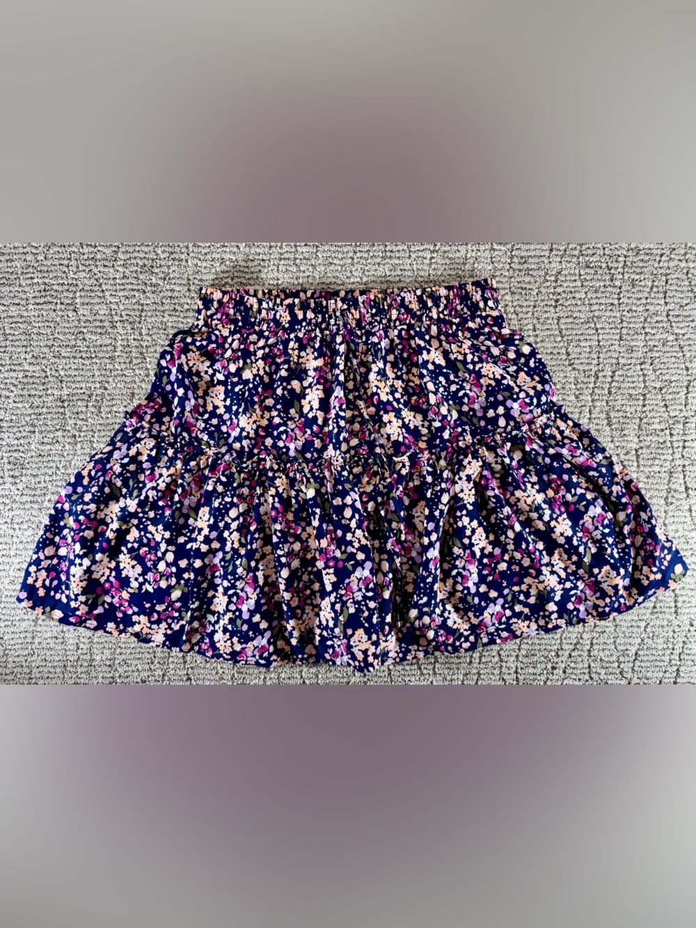 NWT Sanctuary Women’s Large Floral Print Tiered Miniskirt